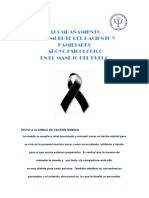 Acompañamiento en La Muerte Del Paciente y Familiares, Apoyo Psicológico en El Manejo Del Duelo