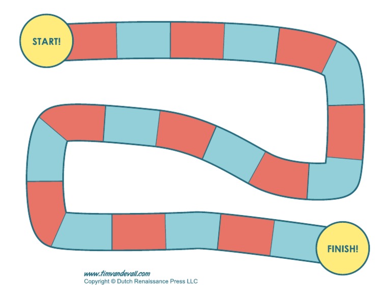 Free Printable Board Game Template PDF | PDF