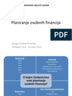 2 Planiranje Osobnih Financija