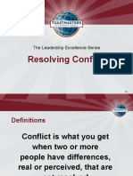 Resolving Conflict: The Leadership Excellence Series
