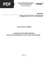 AVALIAÇÃO DA QUALIDADE AMBIENTAL EM UMA BACIA HIDROGRÁFICA COM VOCAÇÃO AGROPECUÁRIA