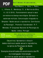 Funcionamento Sexual e Seus Correlatos Na Doenca Neurologica Epilepsia vs Esclerose Multipla