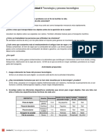 Tecnología y proceso tecnológico