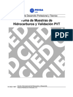 CIED de Muestras de Hidrocarburos y Validación PVT