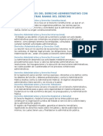 Las Relaciones Del Derecho Administrativo Con Otras Ramas Del Derecho