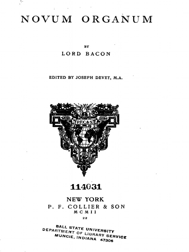 Novum Organum: Bacon's Methodology | PDF | Axiom | Science