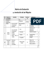 Rubrica de Evaluación