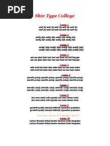 Shiv English Typing Lessons