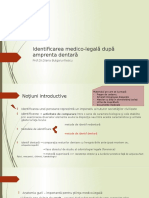 Identificarea Medico-Legală După Amprenta Dentară