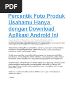 Download Percantik Foto Produk Usahamu Hanya Dengan Download Aplikasi Android Ini by Rafika Dora Wijaya SN348348926 doc pdf