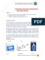 Analisis Sistematico de Los Cationes Del Segundo Grupo