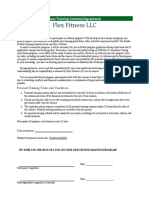 Personal Training Contract Agreement