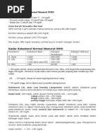 Download Kadar Gula Darah Normal Menurut WHO by Nike Septiani SN348351545 doc pdf