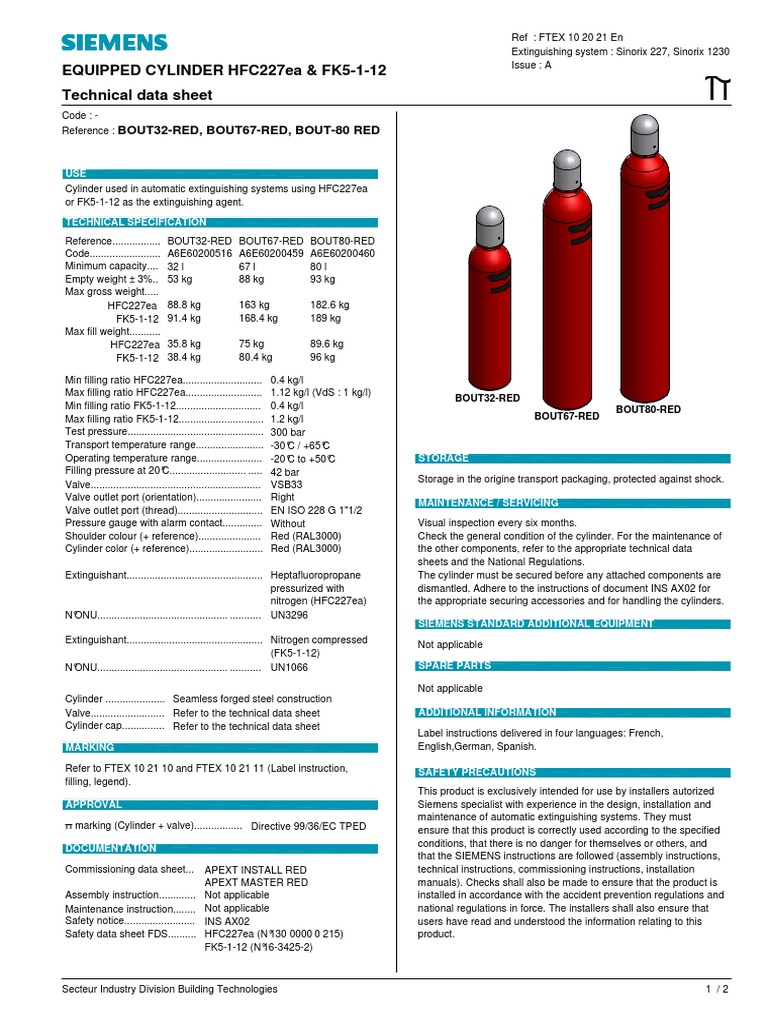 80L Cylinder | PDF | Valve | Safety