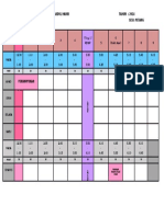 1 - Jadual Kelas 1P2 KOSONG TEMPLATE