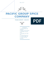 Pacific Group Spice Company Fin300 Report