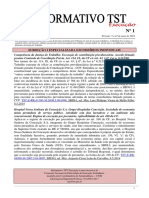 Informativo TST Execução Nº 001 PDF