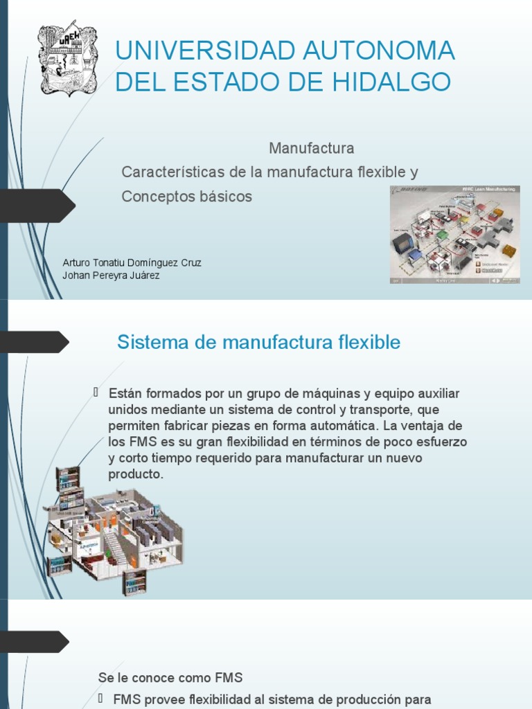 Manufactura Flexible Sistema de control Calidad