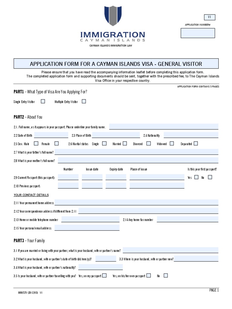 sponsored tourist visa application