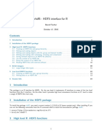 R Interface for HDF5 Guide - Create, Write, Read HDF5 Files in R