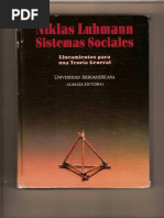 Niklas Luhmann Sistemas Sociales Cap 1 PDF