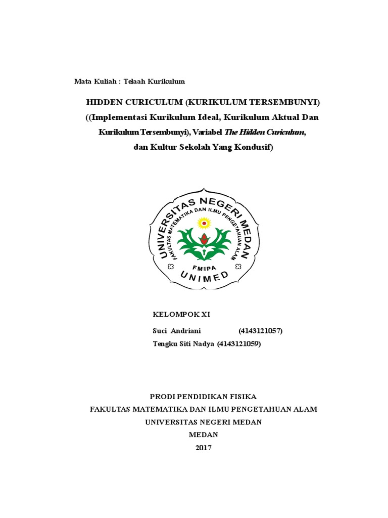 makalah telaah kurikulum