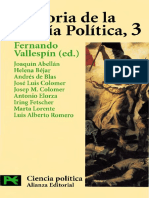 Vallespin Fernando (1995) Historia de La Teoría Política 3. Madrid. 