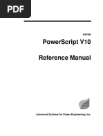 Power Script Reference Manual