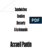 Sandwiches Acc Pantin