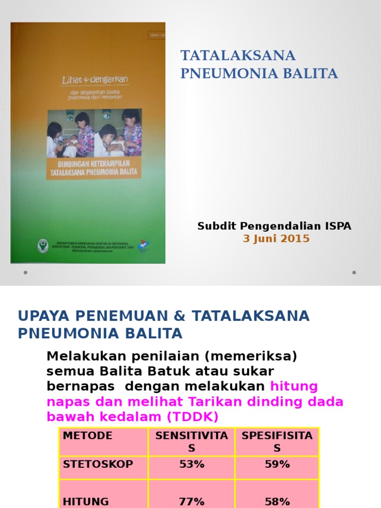 Tatalaksana Pneumonia Balita | PDF | Pengembangan Diri | Kesehatan Holistik