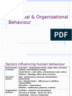 Individual & Organisational Behaviour