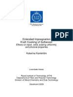 Extended Impregnation Kraft Cooking of Softwood