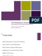 The Byzantine Generals Problem Leslie Lamport, Robert Shostak and Marshall Pease