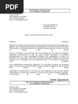 Lettre De Motivation Forfaitiste Debutant