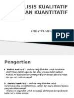 Analisis Kualitatif Dan Kuantitatif