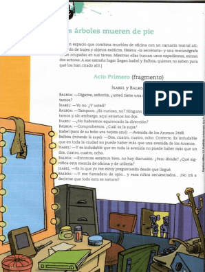Los Árboles Mueren de Pie - Alejandro Casona (Fragmento) | PDF