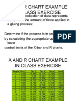 X AND R CHART EXAMPLE: CALCULATING CONTROL LIMITS
