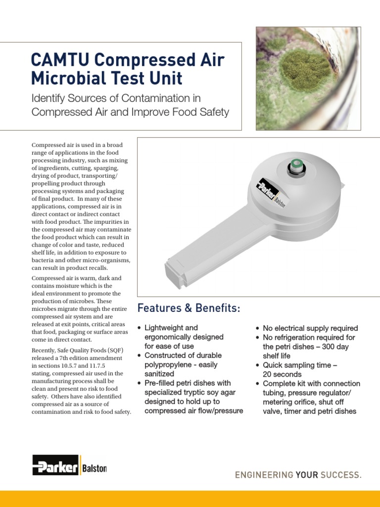 Compressed Air Microbial Test Kit | PDF | Shelf Life | Microorganism