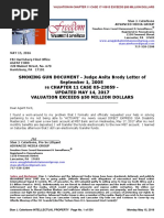 SMOKING GUN DOCUMENT - Judge Anita Brody Letter of September 1, 2005 Re CHAPTER 11 CASE 05-23059 - UPDATED MAY 15, 2017