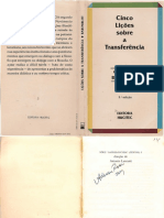 BAREMBLITT - Gregorio - Cinco Licoes Sobre A Transferencia PDF