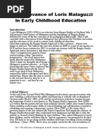 Download The Relevance of Malaguzzi in ECE by Suzanne Axelsson SN348412591 doc pdf