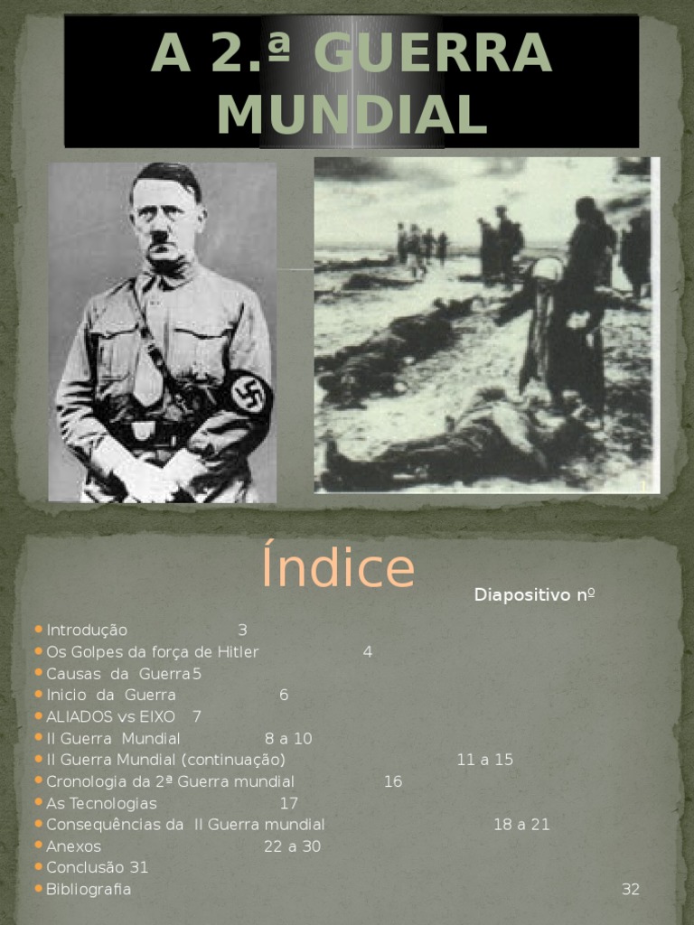 Causas e Consequências da 2ª Guerra Mundial | PDF | Segunda Guerra ...