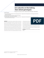 Effect of Glutenin Subunits On The Baking Quality of Brazilian Wheat Genotypes