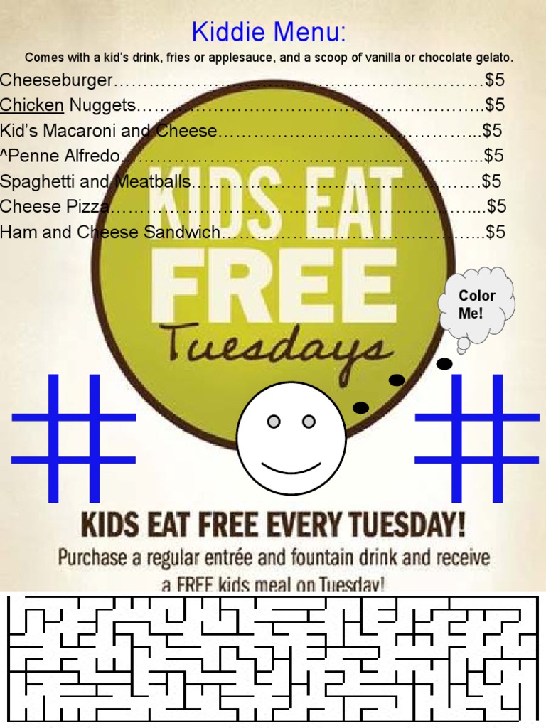 Kid-Friendly Menu Options Under $5 | PDF