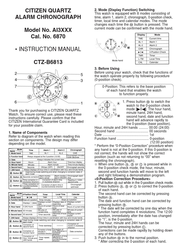 Citizen Watch Manual Watch Corrosion