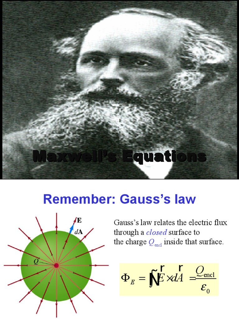 Overview of Maxwell's Equations | PDF | Maxwell's Equations | Magnetic ...