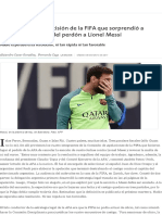 La Trama de Una Decisión de La FIFA Que Sorprendió a Todos_ Los Secretos Del Perdón a Lionel Messi - 06.05