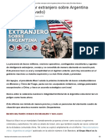El Avance Militar Extranjero Sobre Argentina (Informe Reservado) _ Periódico Bandera