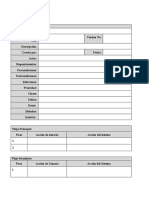 Plantilla de Especificaciones