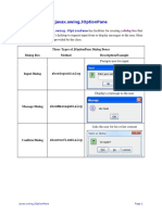 Three Types of JOptionPane Dialog Boxes in Java